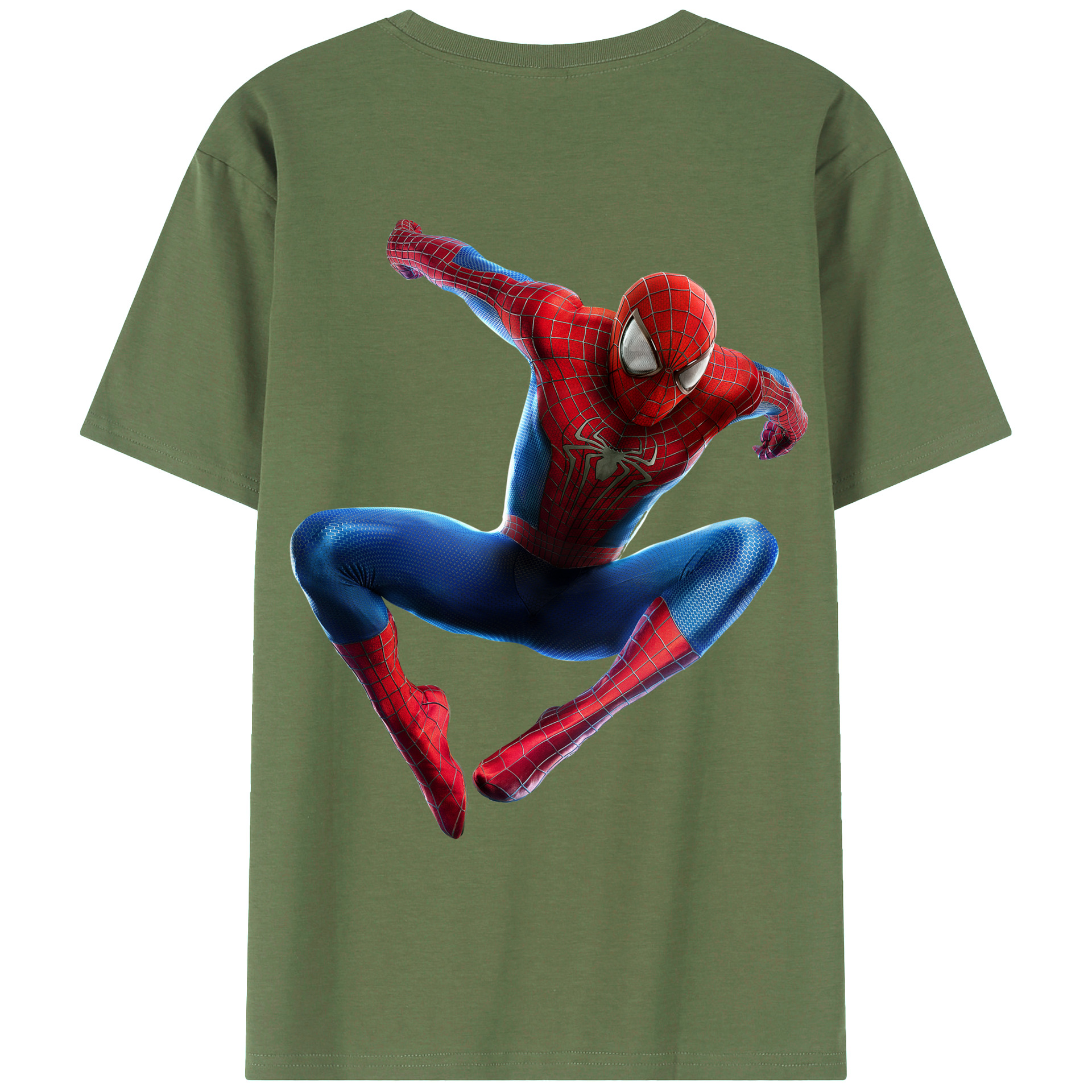 （画像用） アベンジャーズ The Avengers 綿100％ メンズ半袖Tシャツ（バックプリント） 通気性